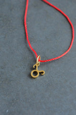 Horoscope Red String Necklace • Zodiac Sign Protection & Good Luck Amulet