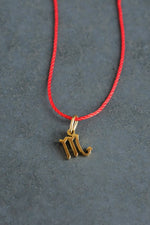 Horoscope Red String Necklace • Zodiac Sign Protection & Good Luck Amulet