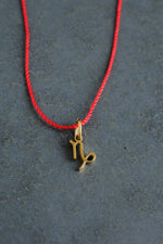 Horoscope Red String Necklace • Zodiac Sign Protection & Good Luck Amulet