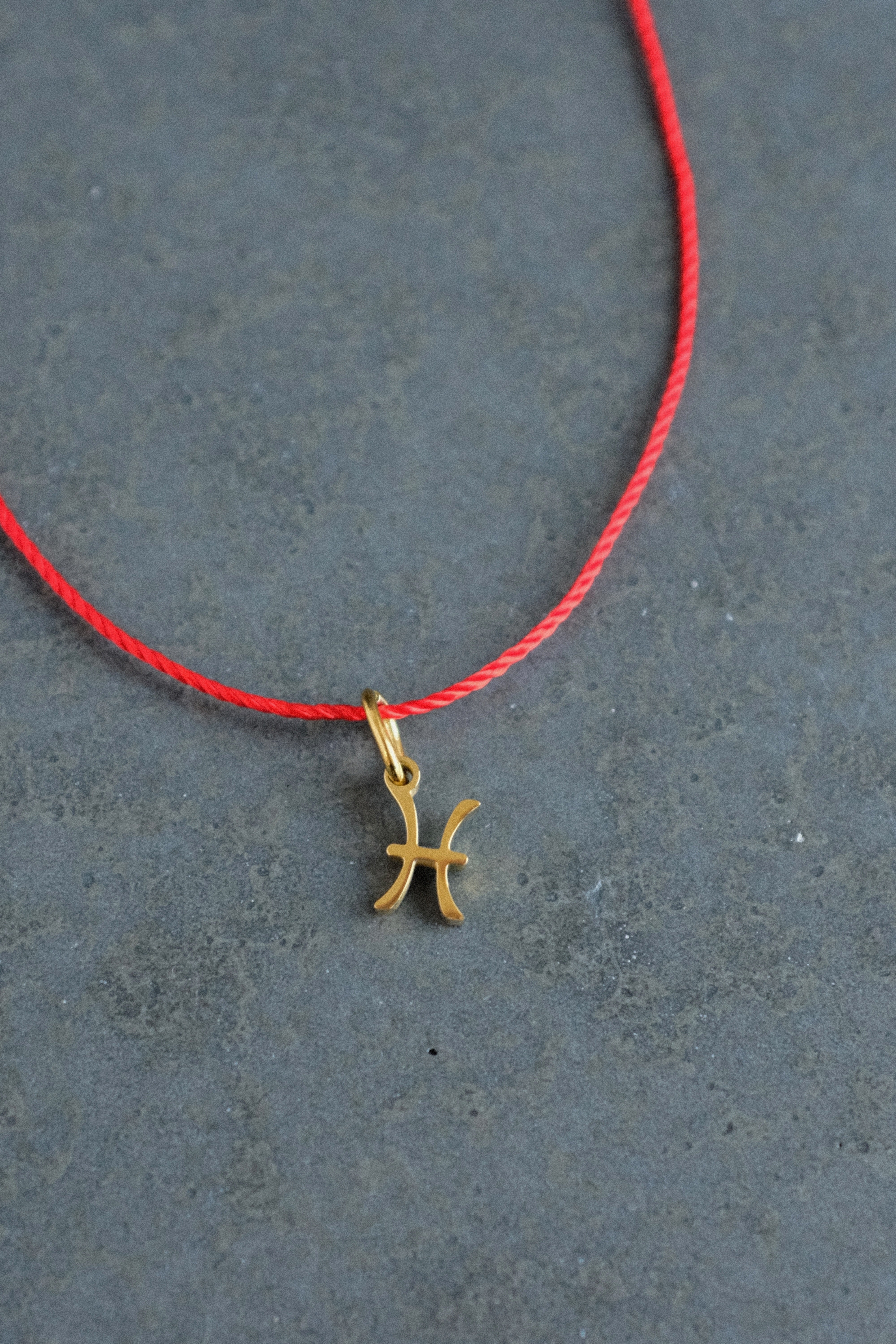 Horoscope Red String Necklace • Zodiac Sign Protection & Good Luck Amulet