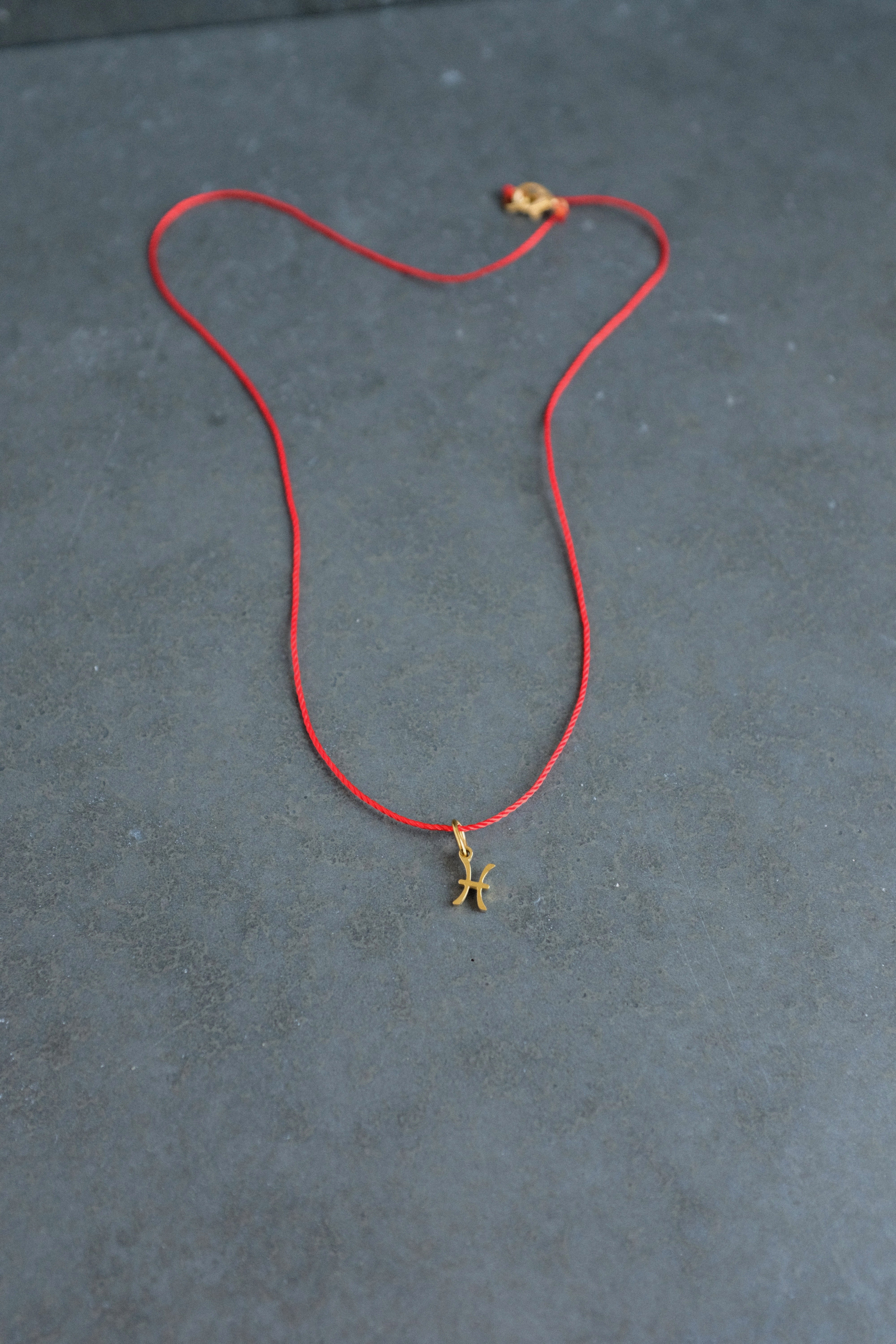 Horoscope Red String Necklace • Zodiac Sign Protection & Good Luck Amulet