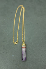 Gold Amethyst Necklace