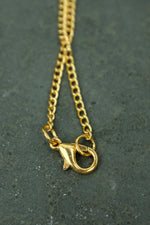 Gold Amethyst Hexagonal Necklace