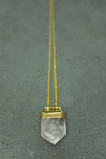 Gold Quartz Necklace