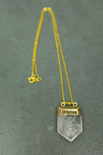 Gold Quartz Necklace