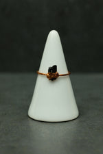 Black Tourmaline Ring - Size N 1/2