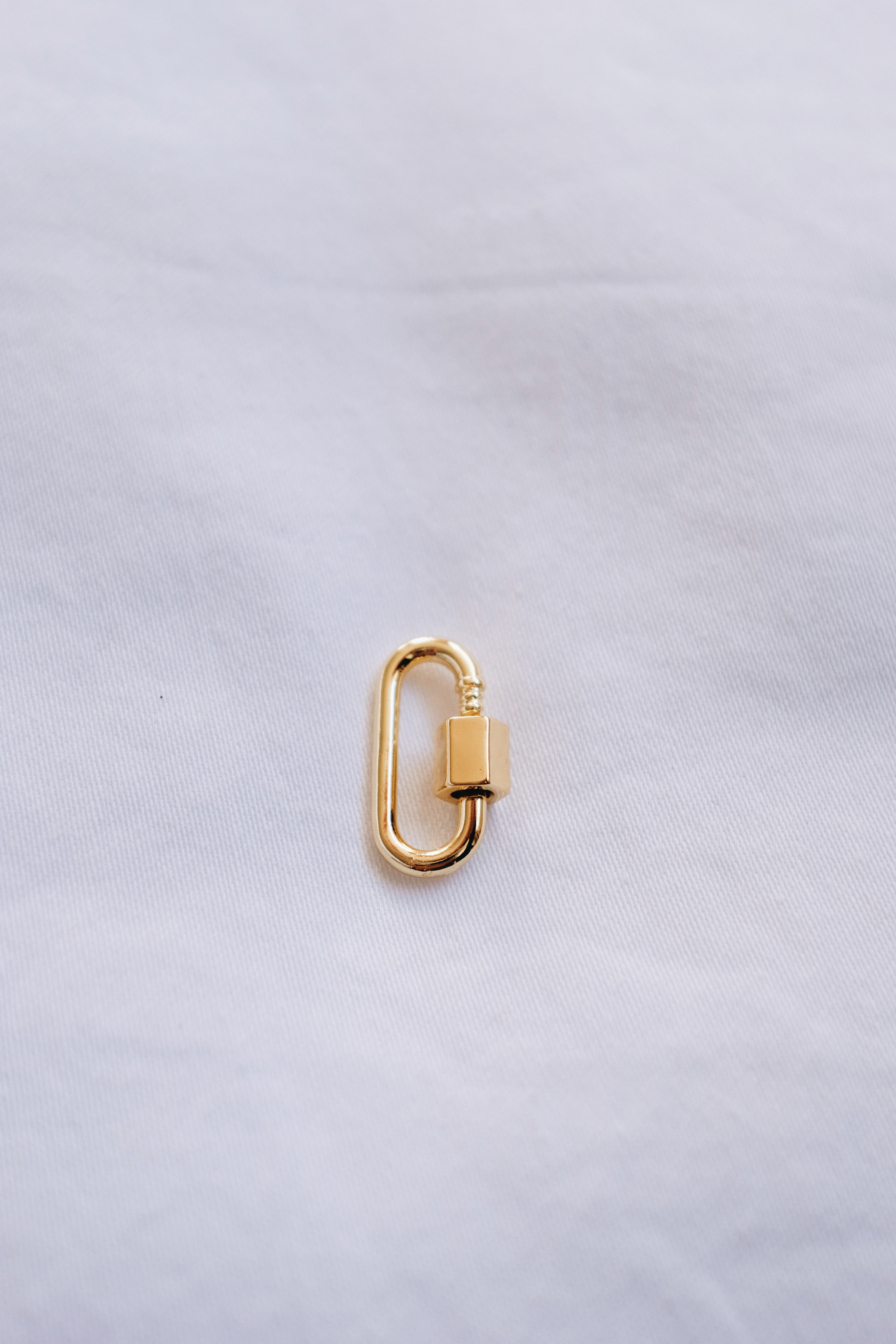 Gold Small Oval Carabiner