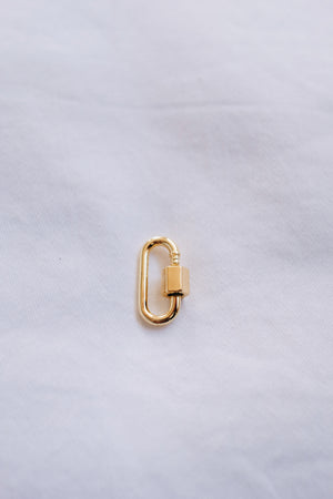 Gold Small Oval Carabiner