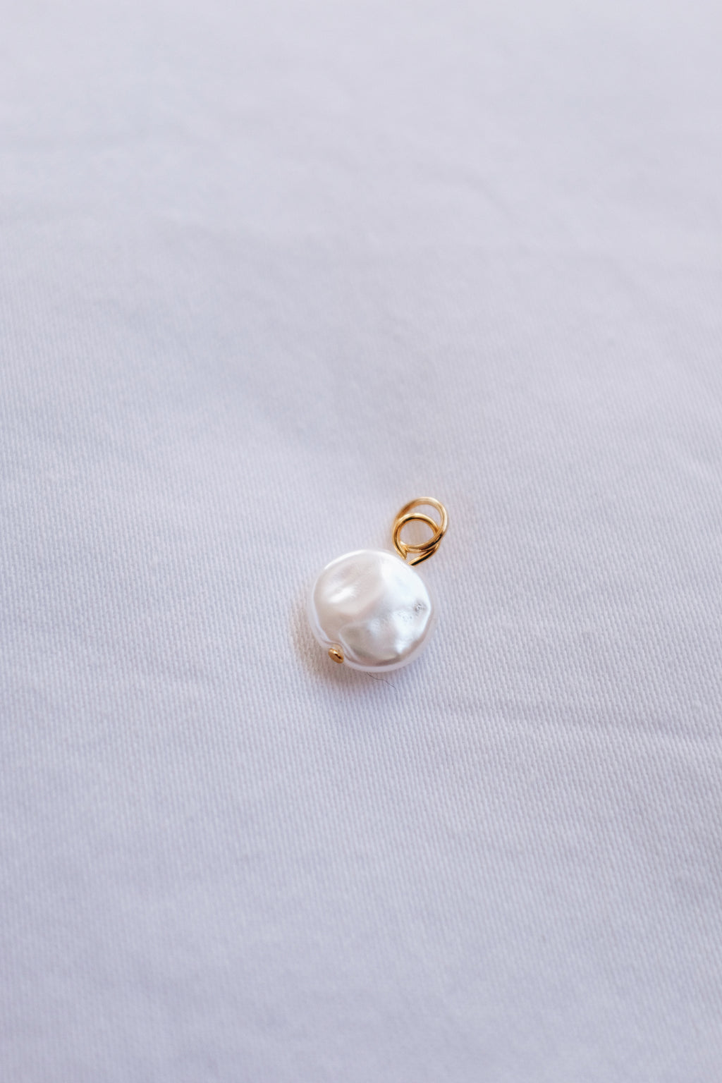 Gold Imitation Pearl Charm