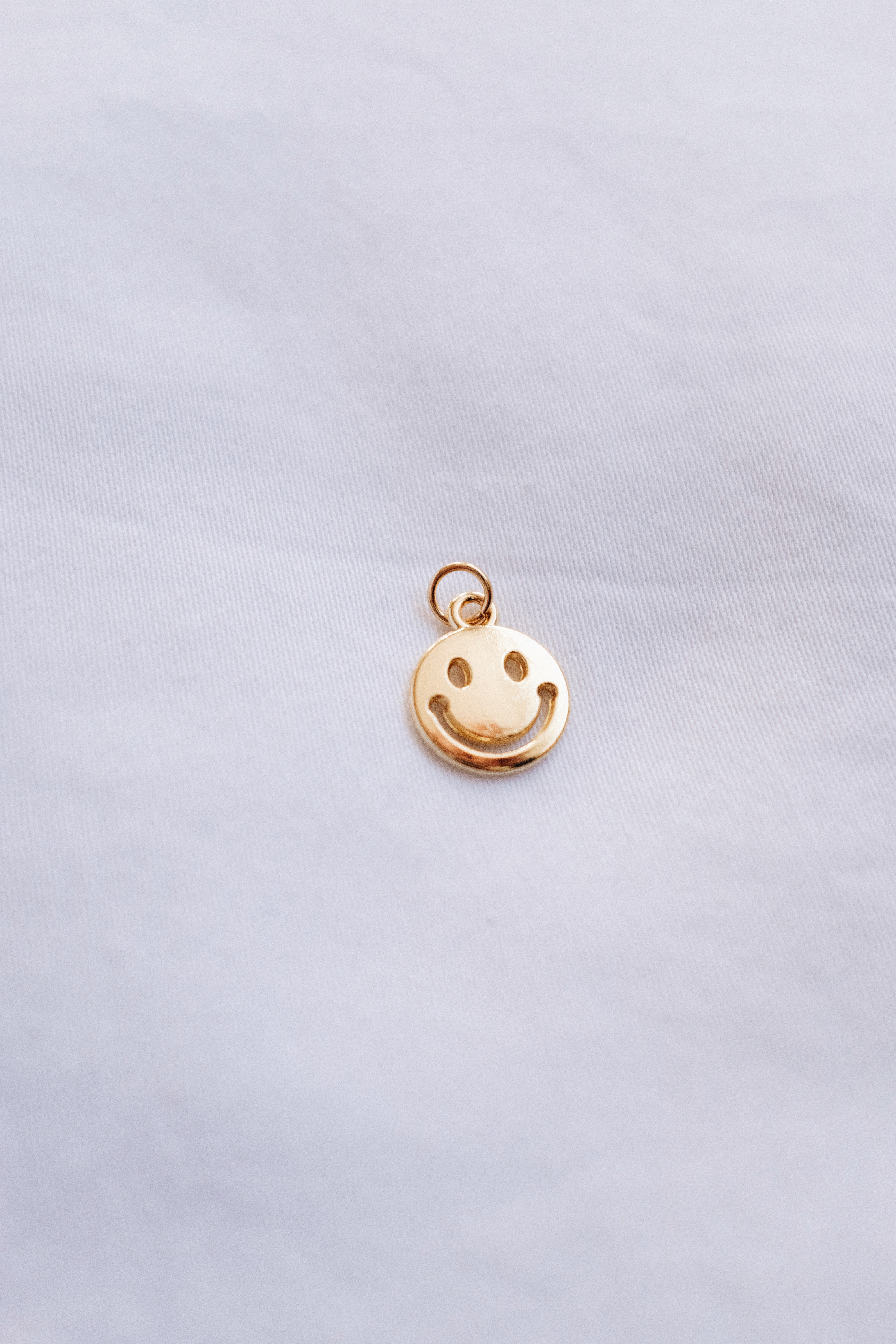 Gold Smiley Face Charm