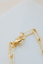 Gold Paperclip Necklace