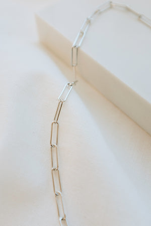 Silver Paperclip Necklace