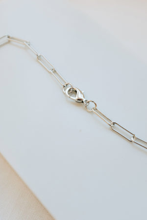 Silver Paperclip Necklace