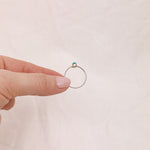 Turquoise Silver Ring - Size O