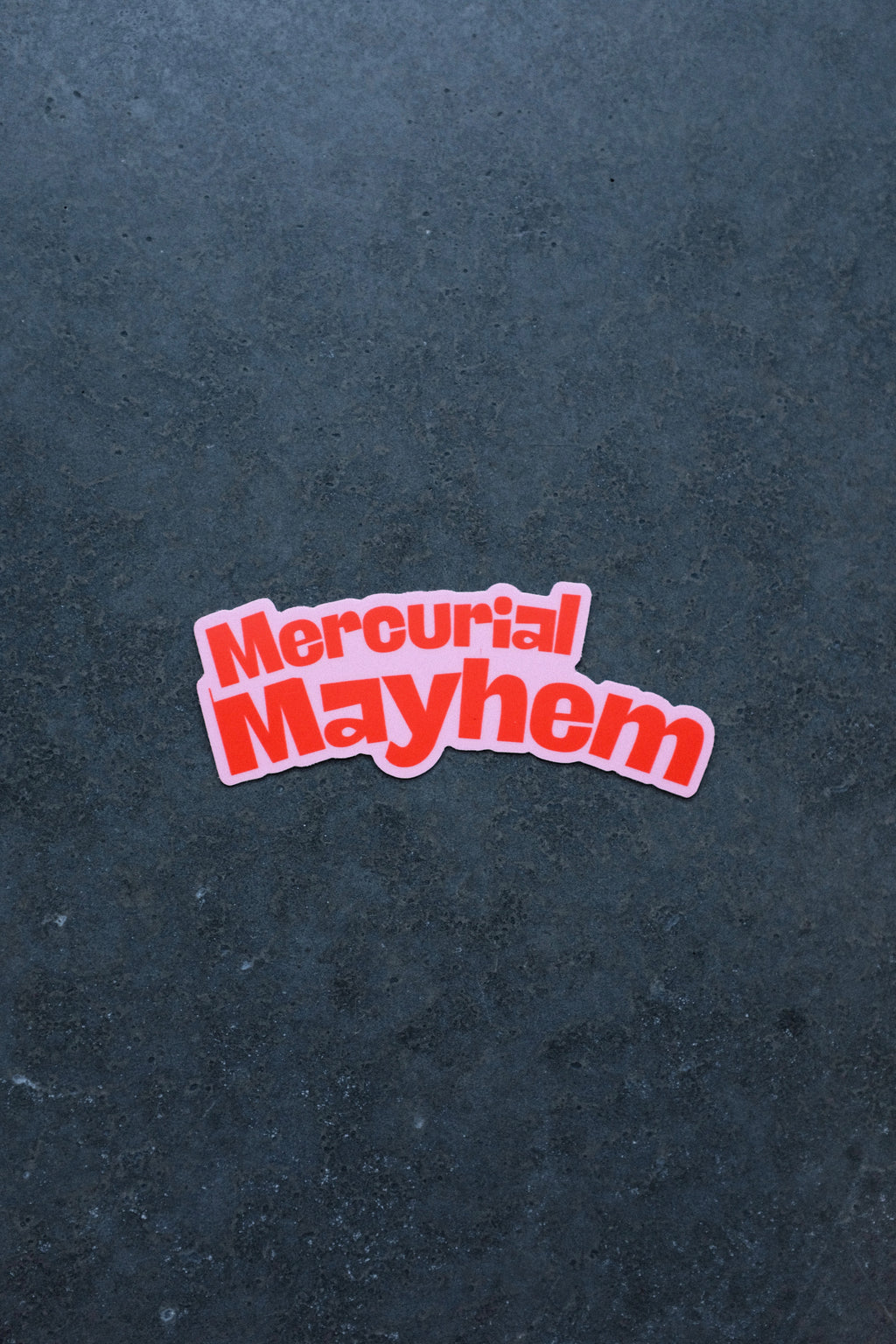 Mercurial Mayhem Sticker • Bold Graphic Vinyl Decal for Laptop, Water Bottle & Journal