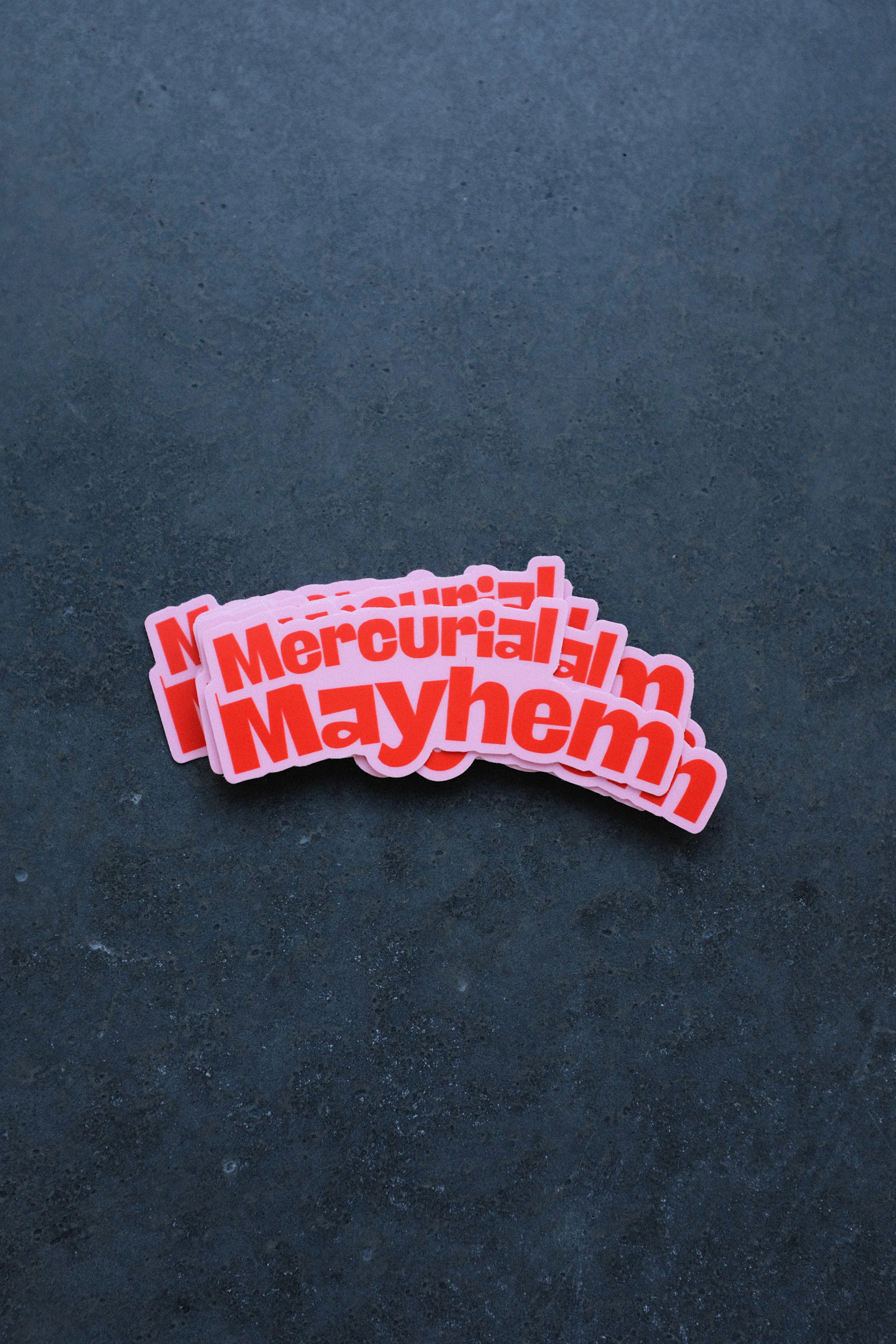 Mercurial Mayhem Sticker • Bold Graphic Vinyl Decal for Laptop, Water Bottle & Journal