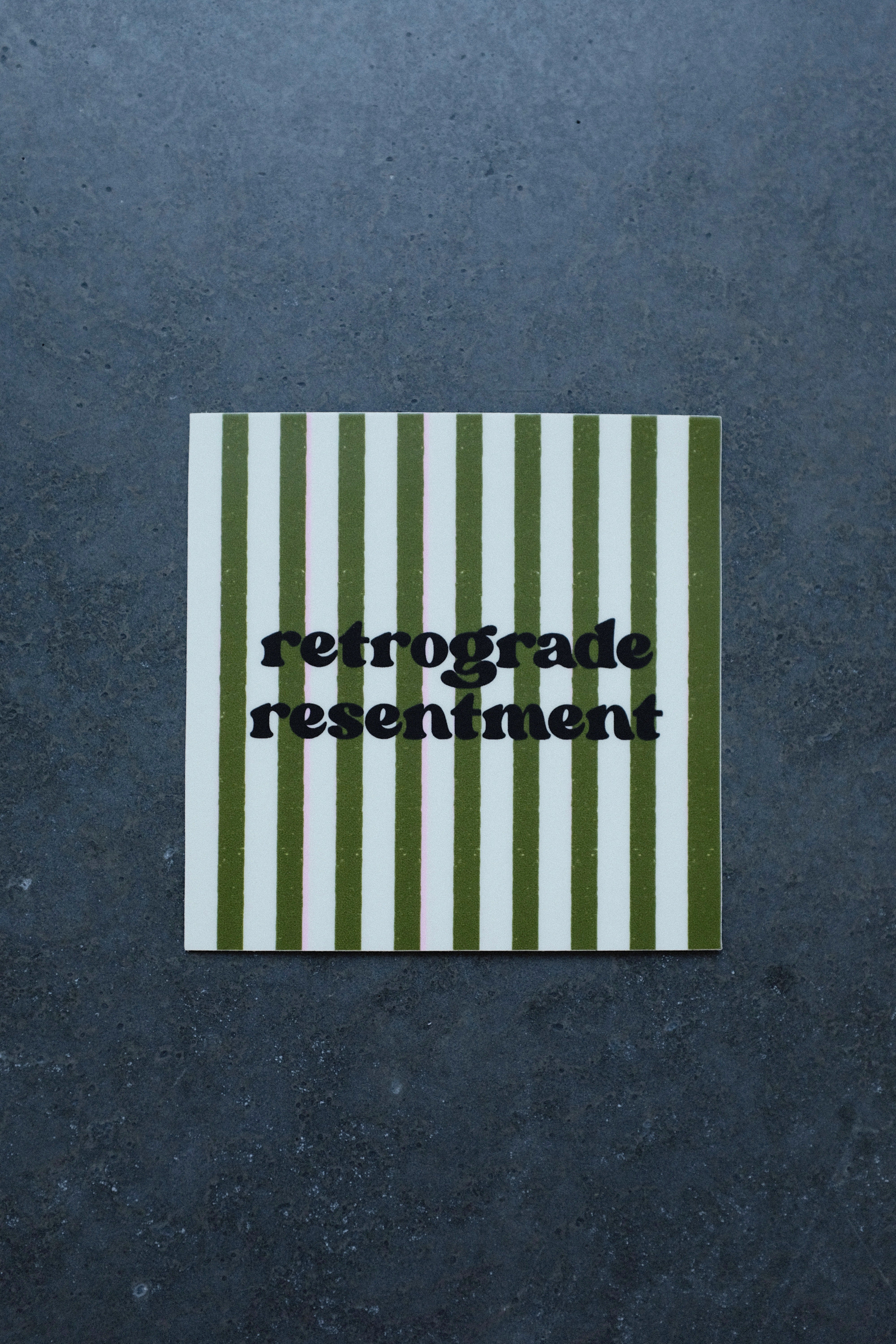 Resentment Sticker • Vinyl Decal for Laptops, Journals & Water Bottles