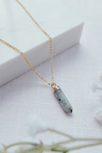 Labradorite Point Necklace