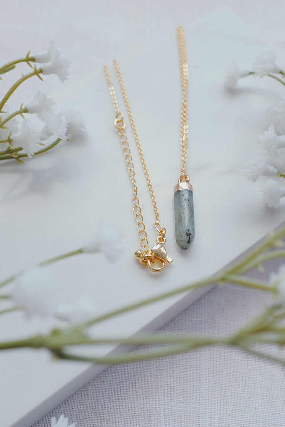 Labradorite Point Necklace