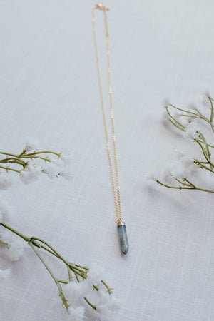 Labradorite Point Necklace