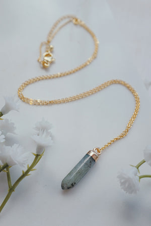 Labradorite Point Necklace