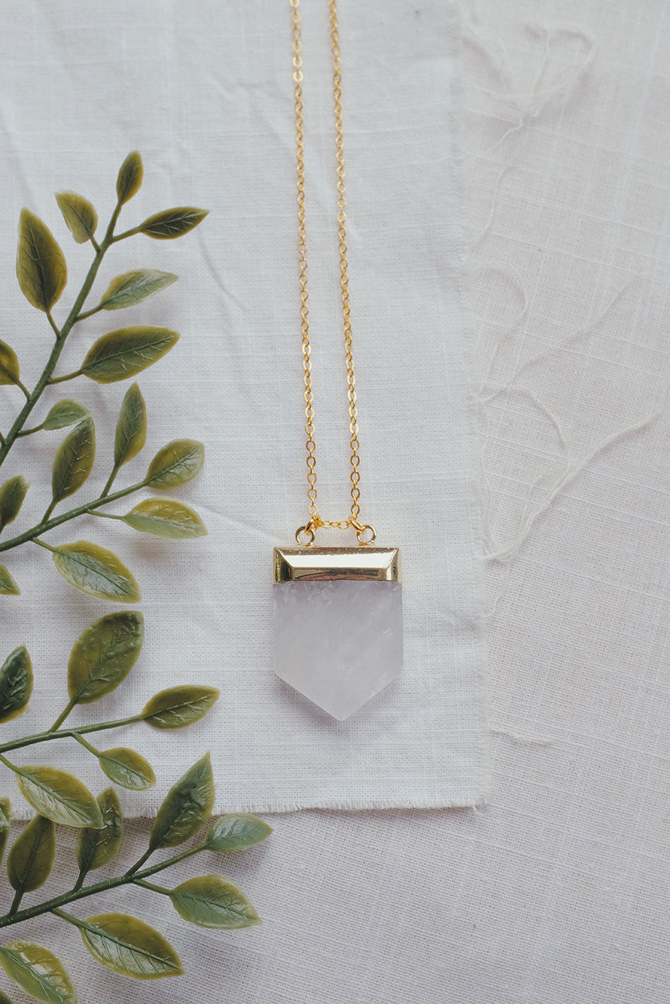 Hexagonal Quartz Necklace