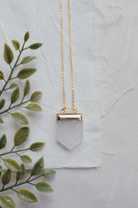 Hexagonal Quartz Necklace