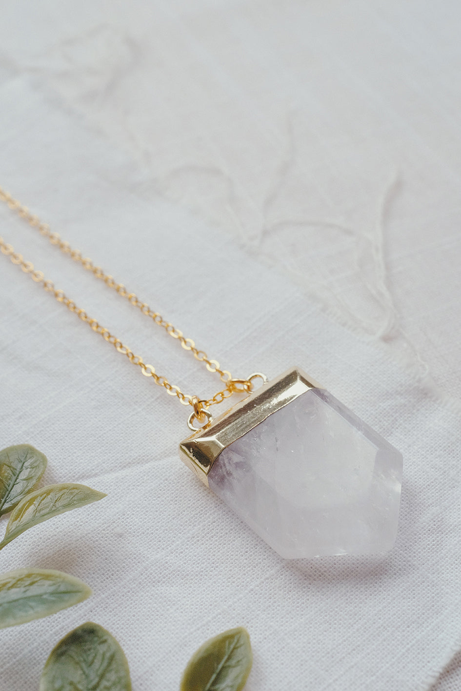 Hexagonal Quartz Necklace