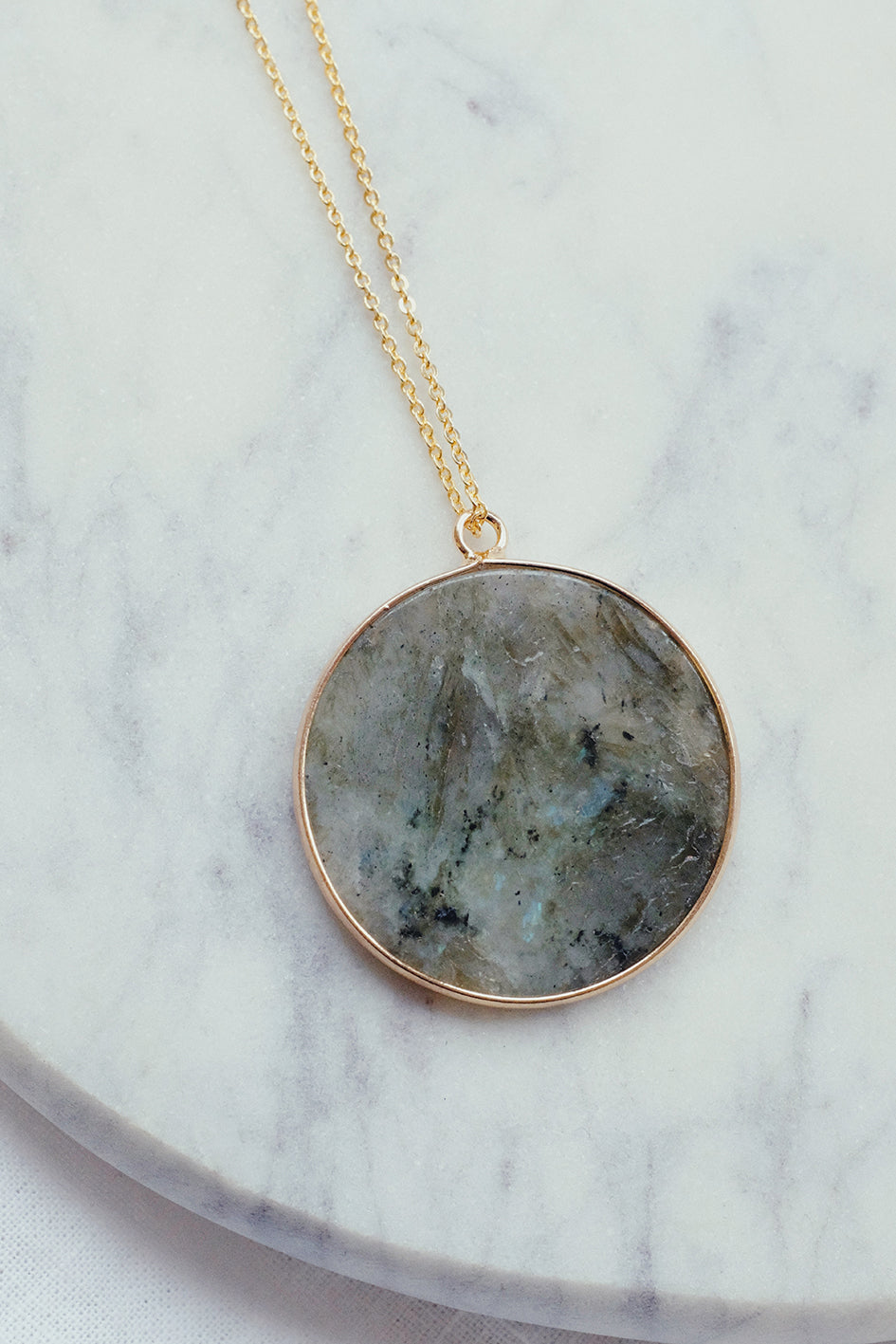 Round Labradorite Necklace