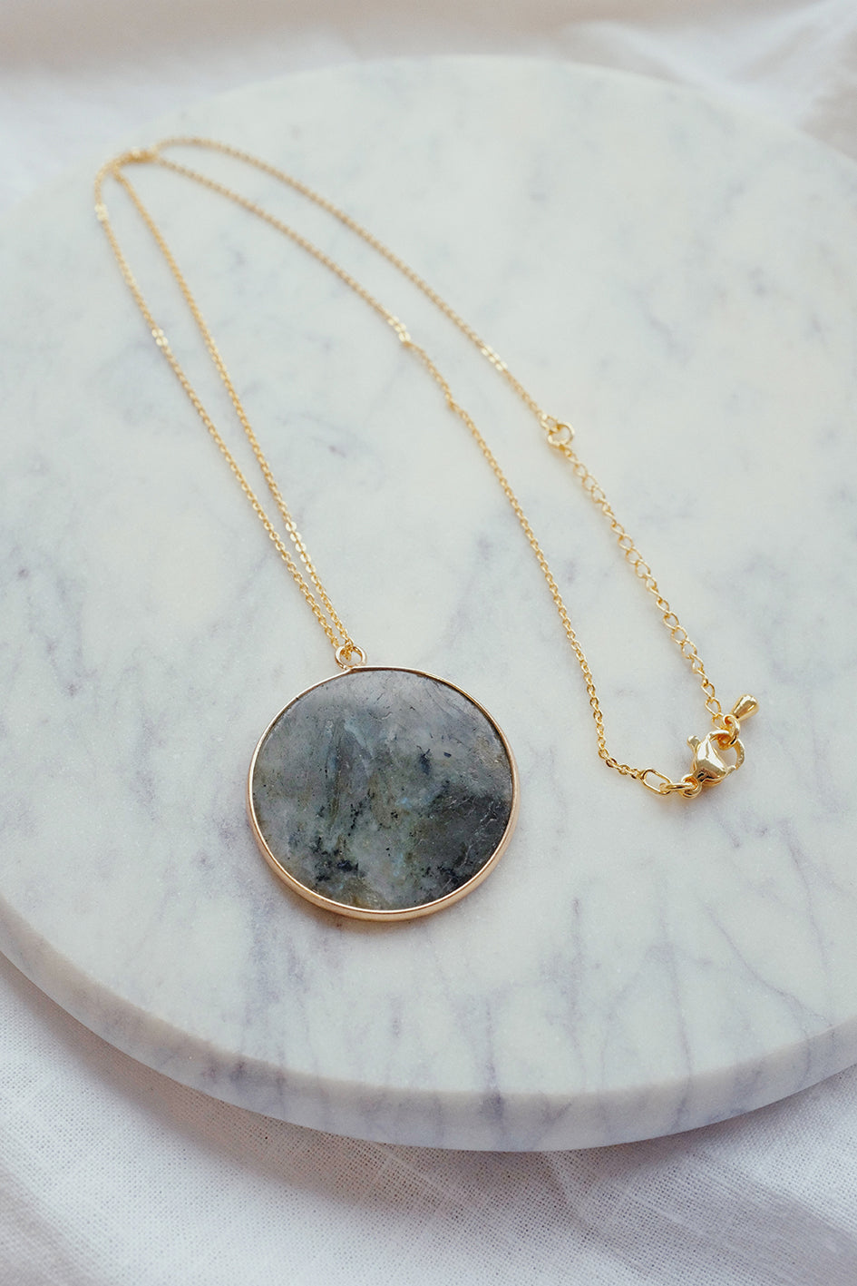 Round Labradorite Necklace