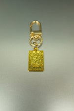 The Lovers Gold Tarot Card Bag Charm • Clip-On Amulet
