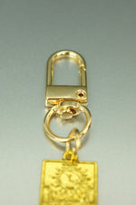 La Luna Gold Tarot Card Bag Charm • Clip-On Intuition Amulet