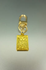 The Sun Gold Tarot Card Bag Charm • Clip-On Joy & Clarity Amulet