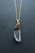 Gold Quartz Necklace