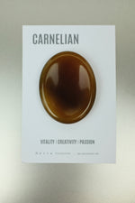 Carnelian Thumb Stone • Creativity, Courage & Stress Relief Crystal