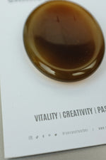 Carnelian Thumb Stone • Creativity, Courage & Stress Relief Crystal