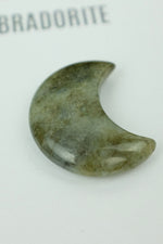 Labradorite Crescent Moon • Intuition, Transformation & Energy Protection