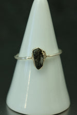 Rutilated Quartz Silver Ring - Size R