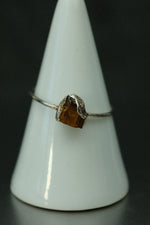 Tiger's Eye Silver Ring - Size R 1/2