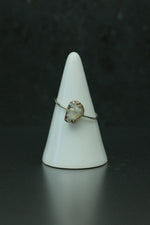 Quartz Druzy Silver Ring - Size R 1/2