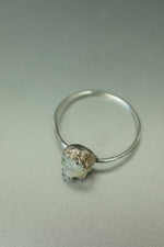 Quartz Druzy Silver Ring - Size R 1/2