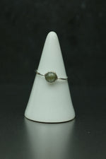 Labradorite Silver Ring - Size Q