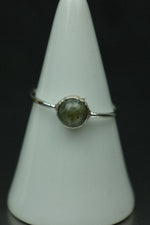 Labradorite Silver Ring - Size Q