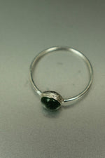 Garden Quartz Silver Ring - Size P