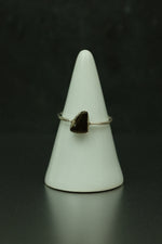 Tigers Eye Silver Ring - Size P 1/2