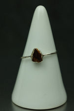 Tigers Eye Silver Ring - Size P