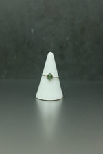 Moss Agate Silver Ring - Size P 1/2