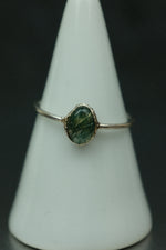 Moss Agate Silver Ring - Size P 1/2