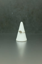 Rutilated Quartz Silver Ring - Size P 1/2