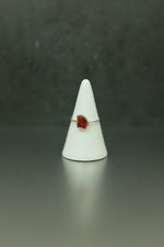 Carnelian Silver Ring - Size P 1/2